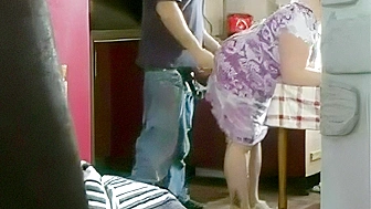 Family real incest, lustful mom's indecency with her horny son