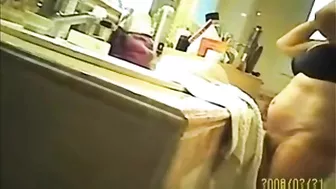 Mom has always had the habit of walking around the house naked in front of us