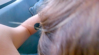 Son Without Asking Filled His Own Stepmother's Mouth with Pulsating Cum