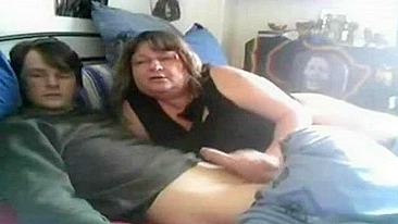 Incest Porn - Redhead naked mom loves to suck and taste son dong