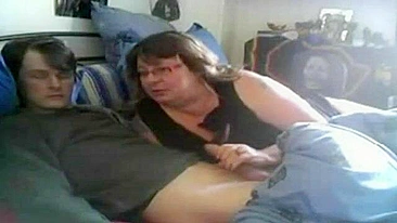 Incest Porn - Redhead naked mom loves to suck and taste son dong