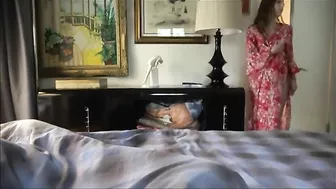 Housekeeping & Incest ~ Busty mom seduces and fucks son when daddy' away