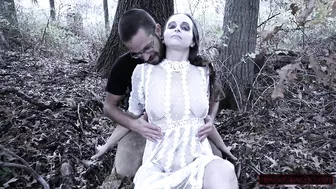 Tramp finds ghost in forest, gives her fresh life from face-fucking and holy pee Tramp finds ghost in forest, gives her fresh life from face-fucking and holy pee