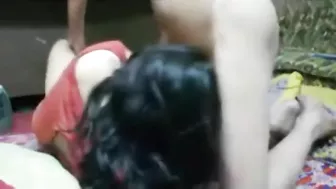 Horny brother finally gets to fuck his lovely sister while the parents are visiting