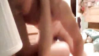 Sister has to be quiet as her brother fucks her after all my parents sleep in the next room