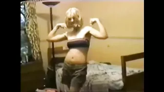 Parents are away, brother and sister make on dad's cam homemade incest tape