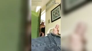 Mom sneak to son room and caught his jerk off