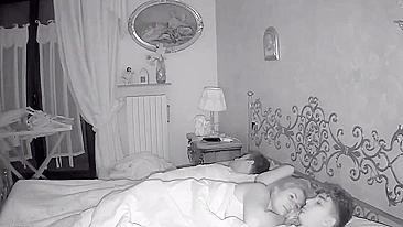 Perv mom sneaks into her sons' bed for sex ~ IP hidden Cam, Catches Incest Sex