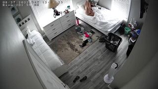 Son sets up a hidden camera to record as his mom masturbate