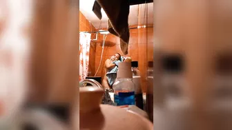 Sneaky and Horny Son Set Up Hidden Spy Camera In the Shower to See His Mom Naked