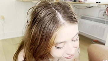 Cheating On My Girlfriend With My Slutty sister this slut suck as champion