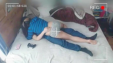 Father installs a hidden camera and catches incest sex between his son and his s`mother