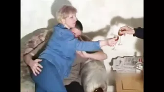 Sperm-drunk perv mom blows both sons in one wicked night!