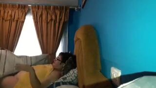 Hidden camera installed by dad, catches mom and son incest sex