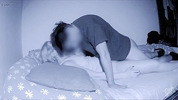 Caught in the Act On Hidden Cam Daddy Huge Cock Surprises Sleeping Daughter as Mom's Away!