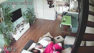 Naughty Daddy's Forbidden Fuck Session with Virgin Daughter Caught & Exposed by IP Cam