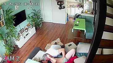 Naughty Daddy's Forbidden Fuck Session with Virgin Daughter Caught & Exposed by IP Cam