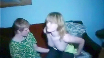 Authentic incest ~ redheaded brother and sister first fuck on camera for pocket money