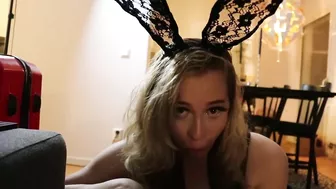 Chubby Blonde's Messy Facial Cumshot Is Highly Erotic