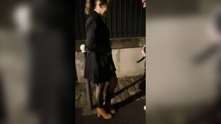 Sexy, Slut Girlfriend Blows A Stranger In The Street