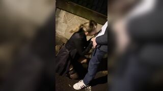 Sexy, Slut Girlfriend Blows A Stranger In The Street