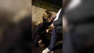 Sexy, Slut Girlfriend Blows A Stranger In The Street