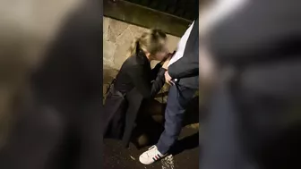 Sexy, Slut Girlfriend Blows A Stranger In The Street