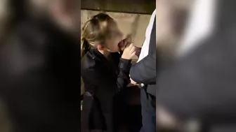 Sexy, Slut Girlfriend Blows A Stranger In The Street