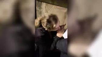 Sexy, Slut Girlfriend Blows A Stranger In The Street