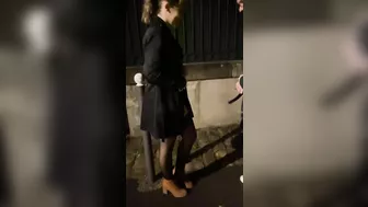 Sexy, Slut Girlfriend Blows A Stranger In The Street