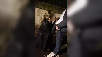 Sexy, Slut Girlfriend Blows A Stranger In The Street