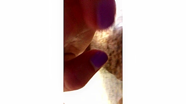 Absolutely super brunette with tanned nude body teasing on camera