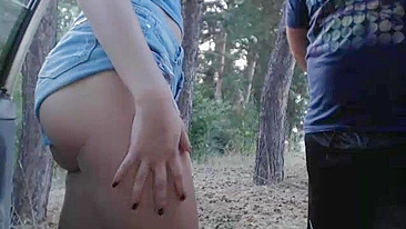 Sultry Duo Capturing On Camera A Steamy Oral Sex In The Woods