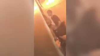 Horny amateur couple caught having sex after party and secretly filmed