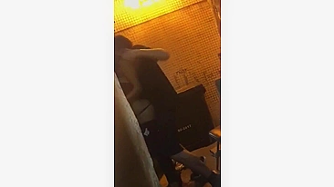 Horny amateur couple caught having sex after party and secretly filmed