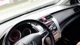 Anal sex with woman in the car in public place