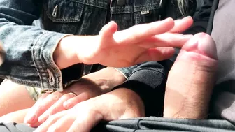 Anal sex with woman in the car in public place