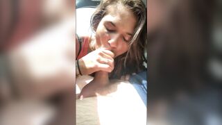 Wow! Raw, Uncut Oral Sex In The Car, Voyeuristic Pleasures!