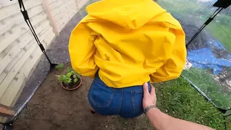 Admiring The Beautiful Scenery, The Blonde Feels An Intense Desire For Sex