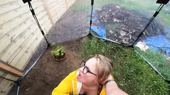 Admiring The Beautiful Scenery, The Blonde Feels An Intense Desire For Sex