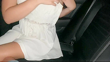 Public Sex In The Car With A Superb Woman