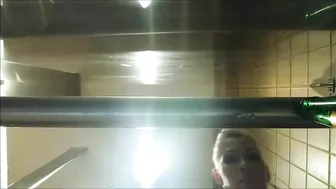 Superb mature woman meets boss in the restroom for quick intercourse