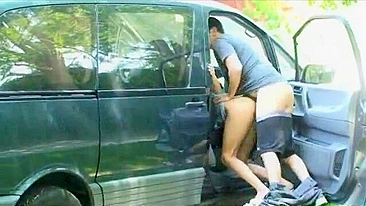 Sexy, Steamy Couple Engages In Hot, Public Car Sex!