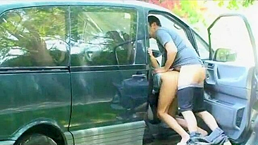 Sexy, Steamy Couple Engages In Hot, Public Car Sex!