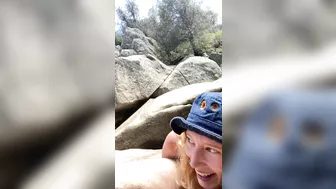 Amazing Outdoor Oral Sex, By The Rocks In A Sunny Day