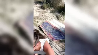 Wife's Daring Beach Oral Sex, So Taboo!