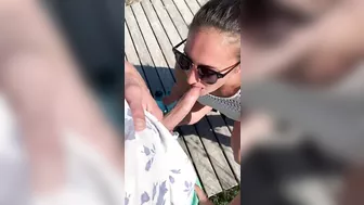 Wife's Daring Beach Oral Sex, So Taboo!