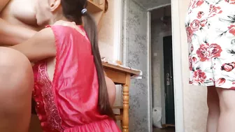 Woman licking pussy of flat owner to pay the rent