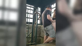 Sexy Amateur Couple Performs Daring Public Copulation