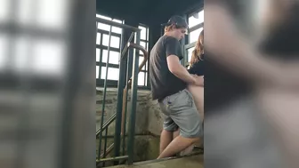 Sexy Amateur Couple Performs Daring Public Copulation